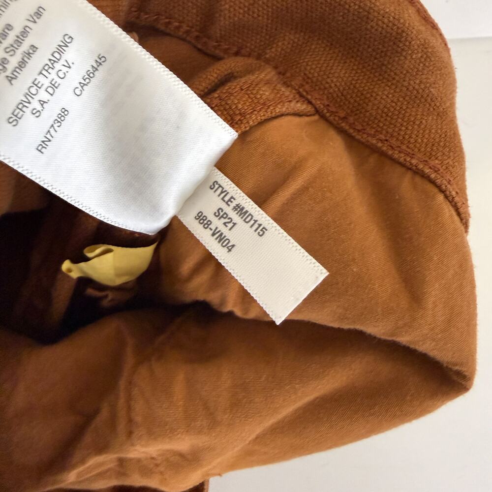 Madewell Womens Slim Emmett Tapered Pants High Rise Brown - 32 - Picture 7 of 9